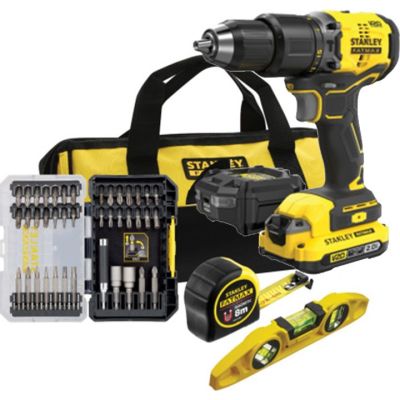 STANLEY SFMCK101D1S Drill and Screwdriver Set + Accessories