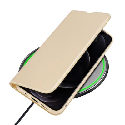 6. Dux Ducis Skin Pro Bookcase type case for iPhone 13 Pro Max golden