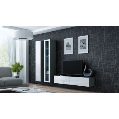 12. VIGO full display cabinet '180' 180/40/30 gray/white