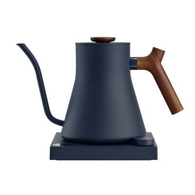 Fellow Stagg EKG PRO 900ml stone blue electric kettle with walnut handle