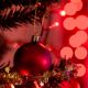14. DECORATIVE PLASTIC BAUBLES SHATTERPROOF 46 PCS RED MICA