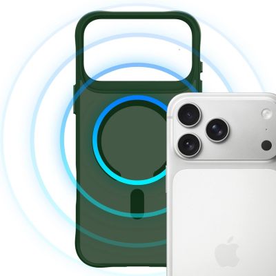 7. 3mk Smoke MagCase for iPhone 17 Pro - Green-Translucent