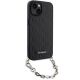 3. Karl Lagerfeld KLHCP14SSACKLHPK iPhone 14 6.1" black/black hardcase Saffiano Monogram Chain