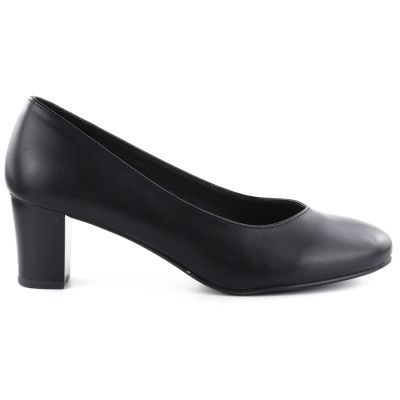 11. Women's black low-heel pumps Sergio Leone PB177