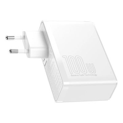 7. Baseus GaN2 Pro fast charger 100W USB / USB Type C Quick Charge 4+ Power Delivery white (CCGAN2P-L02)