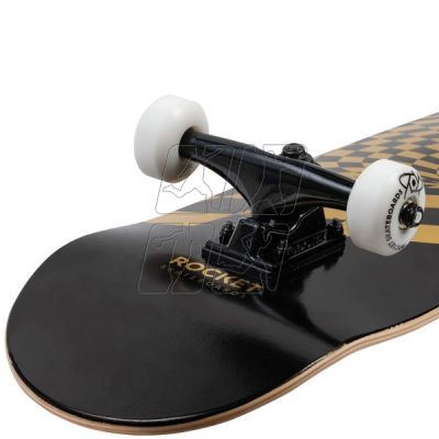 4. Rocket Vortex Foil Gold 8" skateboard RKT-COM-1553