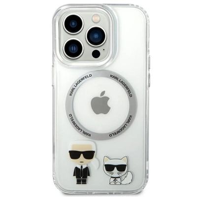 3. Karl Lagerfeld KLHMP14XHKCT iPhone 14 Pro Max 6.7 "hardcase transparent / transparent Karl & Choupette Aluminum Magsafe