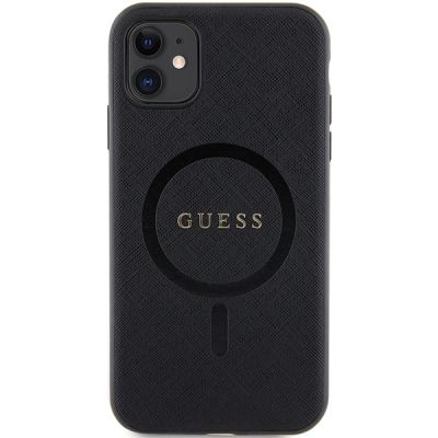3. Guess GUHMN61PSAHMCK case for iPhone 11 / Xr - black Saffiano MagSafe