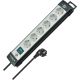 Brennenstuhl 1951560101 5 m power strip 6 x network sockets Indoor Black, Gray
