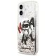 2. Karl Lagerfeld Liquid Glitter Choupette Logo MagSafe Case for iPhone 17 - Clear