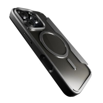 6. Puro Book Mag MagSafe Leather Case with Flap and Card Slot for iPhone 16 Pro Max - Black