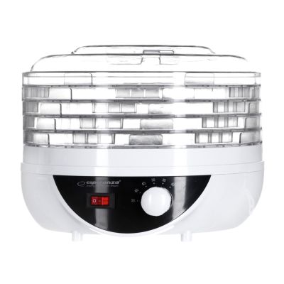 5. Esperanza Chanterelle EKD002 mushroom, vegetable and fruit dehydrator (250W; white)