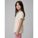 5. Regular plain girls' T-shirt 4F 4FJRSS26TTSHF3554-12S
