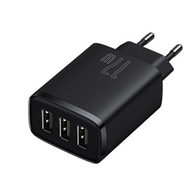 2. Baseus Compact charger 3x USB 17W black (CCXJ020101)