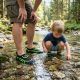 12. JUNIOR WATER SHOES BLACK/GREEN XQMAX SIZE 28
