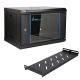 10. Extralink LITE 6U 530X400 WALL-MOUNTED RACKMOUNT CABINET BLACK Freestanding/Wall/Floor Rack Black