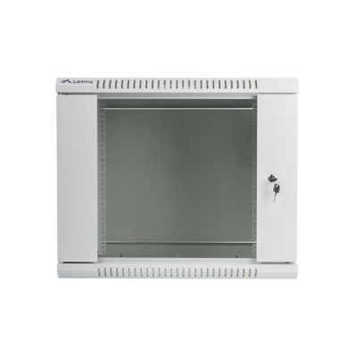 2. 9U Rack Wall Mounted Cabinet Lanberg WF01-6609-10S Gray