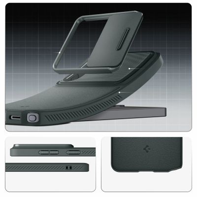13. Spigen Optik Armor Case for Samsung Galaxy S26 Ultra - Green