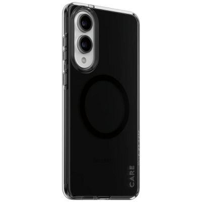 2. CARE by PanzerGlass Flagship Urban Combat Black QI Case for Samsung Galaxy S25 Edge - Semi-transparent