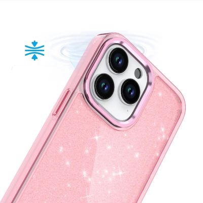 7. Glitter Case for iPhone 16 Pro - pink with glitter