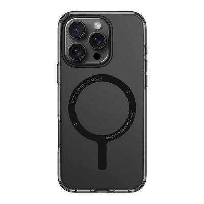 2. Uniq Clario case iPhone 16 Pro 6.3" Magclick Charging smoke/smoke