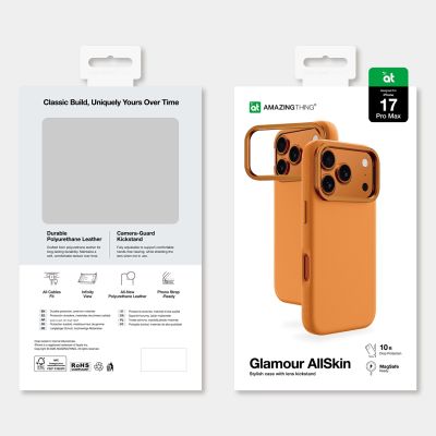 7. AmazingThing Glamour iPhone 17 Pro Case - Orange