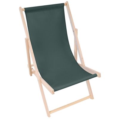 4. CLASSIC GREEN WOODEN DECK CHAIR