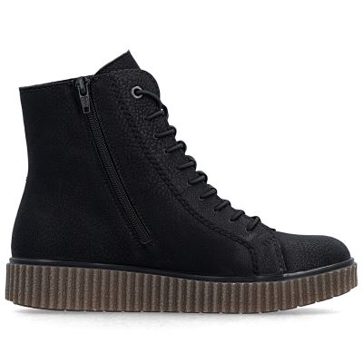 2. Women's insulated platform ankle boots black Rieker Y4308-00