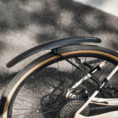 6. Rockbros 28210007001 Universal Adjustable Bicycle Mudguard – Black
