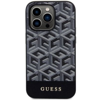 3. Guess GUHMP14XHGCFSEK iPhone 14 Pro Max 6.7" black/black hardcase GCube Stripes MagSafe
