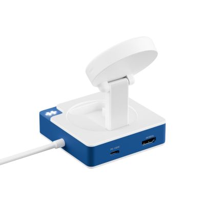 5. Hyper HyperDrive Flex MagCharge USB-C Hub, White/Blue