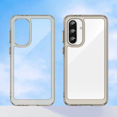 3. Outer Space Case for Samsung Galaxy A26 Cover with Flexible Frame - Semi-Transparent, Black