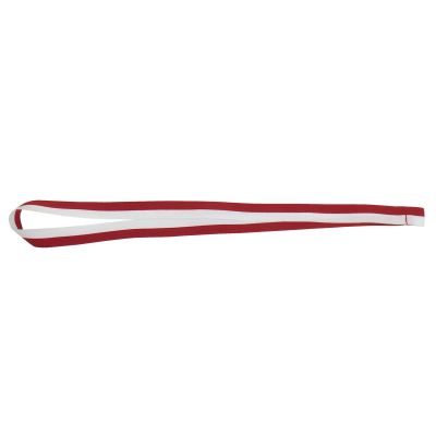 3. 20 mm ribbon - white and red without a carabiner