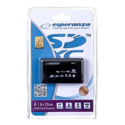 Esperanza EA119 Card Reader (External; CF, MMC, SD, SDHC, SDXC)