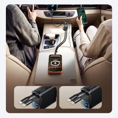 8. ORICO Twin Reach 45W 1A3C Dual Retractable Car Charger