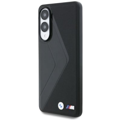 2. BMW Leather Oversized Stripes MagSafe case for Samsung Galaxy S25 Edge - black