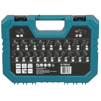 MAKITA CUTTER SET 22 pcs 6mm UNIVERSAL