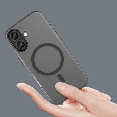 8. Magnetic Abrasive iPhone 17 Case Compatible with MagSafe - Matte Black