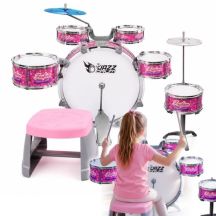 SUPRIMO K-DRUMS 3 pink drum set for kids