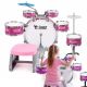 SUPRIMO K-DRUMS 3 pink drum set for kids