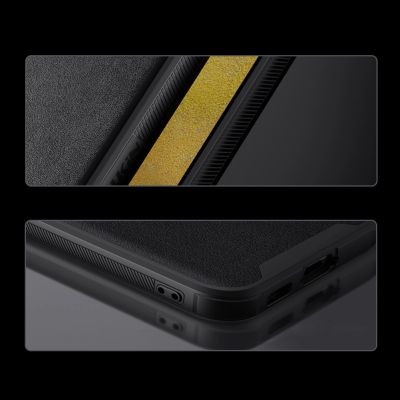 13. Nillkin CamShield Leather S Case for Samsung Galaxy S23+ cover with camera cover black