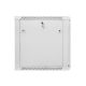 4. Lanberg WF01-6612-10S rack cabinet (12U; 635mm / 600mm / 600 mm; wall-mounted; Glass; 19''; gray)