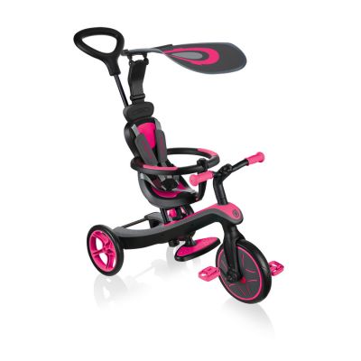 21. 4-in-1 bike Globber Explorer Trike Fuchsia 632-110-2 HS-TNK-000013809