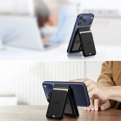 3. Tech-Protect MagWallet Stand MagSafe Magnetic Phone Wallet - Black