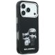 4. Karl Lagerfeld Smooth Karl & Choupette Bodies Sketch MagSafe Case for iPhone 18 Pro / 17 Pro - Black