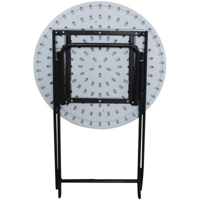 2. FOLDING BALCONY CATERING TABLE WHITE 60x72CM