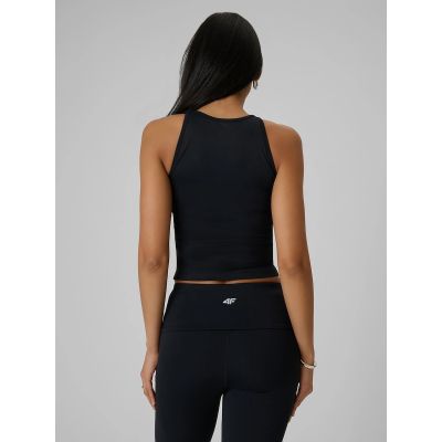 2. Women's sleeveless slim plain t-shirt 4F 4FRSS26TSLEF319-20S
