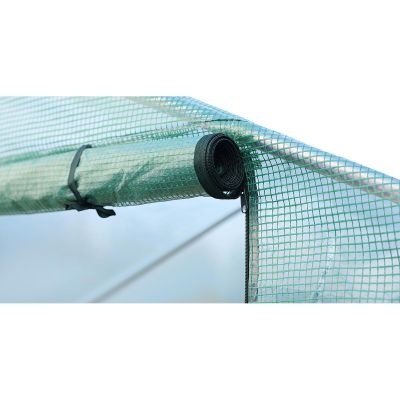31. GREENHOUSE GARDEN TUNNEL 300x600x200CM PE STRUCTURE STEEL GREEN