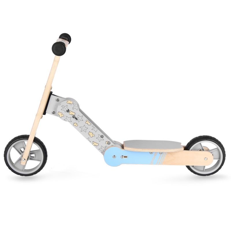 5. Spokey WOO-RIDE MULTI 940906 2-in-1 balance bike and children's scooter, blue