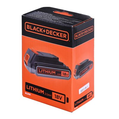 2. 18V Battery, Li-ion 2.5Ah BL2518-XJ BLACK+DECKER